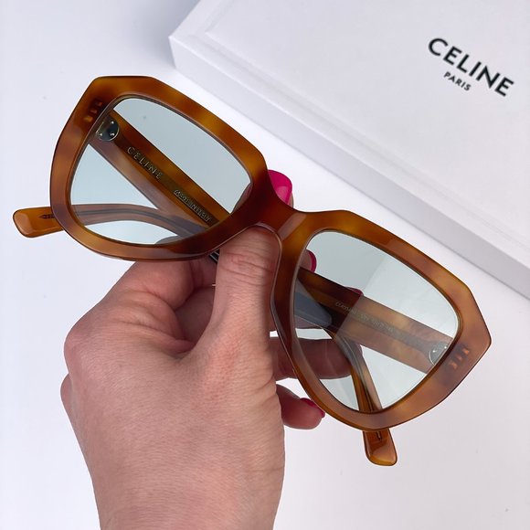 CELINE Sunglasses CL40046U 53N Tortoise Mirrored Women - Picture 2 of 9